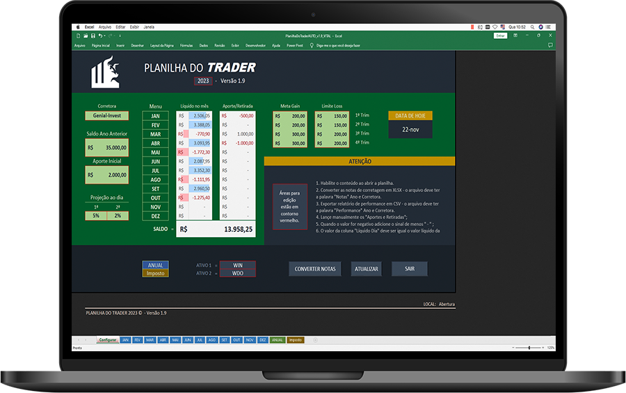 Planilha day Trade - Slider 1